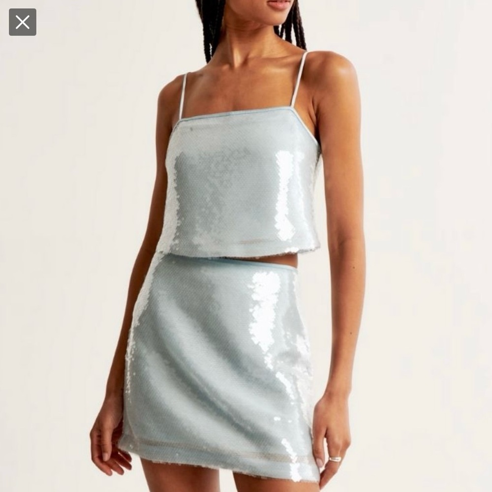 Abercrombie & Fitch Blue Sequin Set